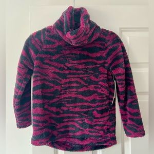 Zella Girl Purple Nectar Wild Zebra Top 7/8